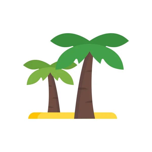 Segno vettoriale icona palma e simbolo isolato sul backgrou bianco — Vettoriale Stock