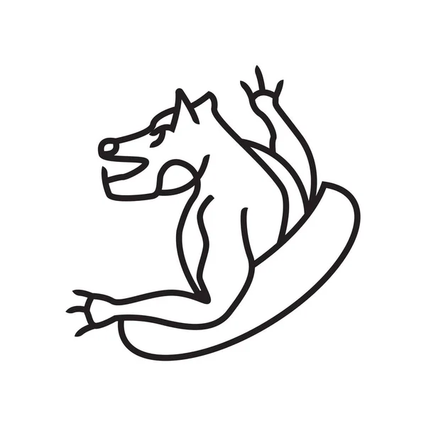 Icona Puma segno vettoriale e simbolo isolato su sfondo bianco, P — Vettoriale Stock