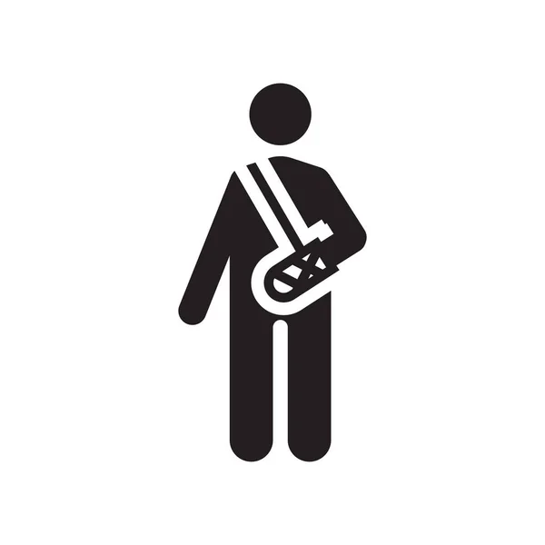 事故のアイコン ベクトル記号とシンボル事故ロゴ コンセプト アイコン白背景に分離 — ストックベクタ