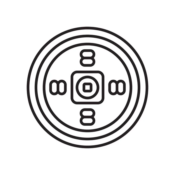 Moneda icono signo vectorial y símbolo aislado sobre fondo blanco — Vector de stock