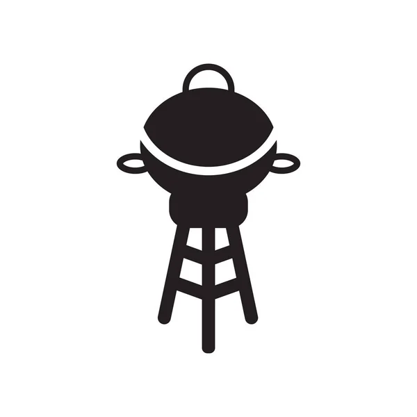 ZAMKNIĘTA Grill ikona wektor znak i symbol na białym tle na białym tle, ZAMKNIĘTA Grill ikona koncepcja logo — Wektor stockowy