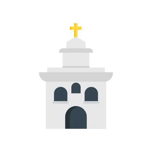 Знак вектора иконы церкви и символ изолированы на белом фоне, концепция логотипа церкви — стоковый вектор