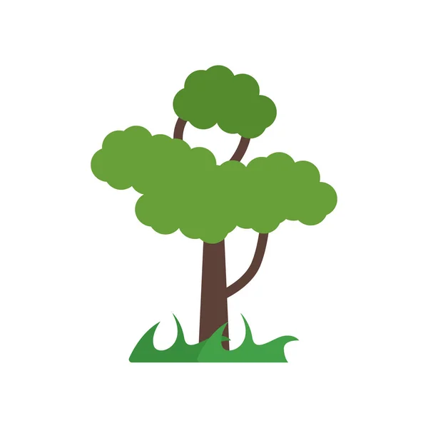 Icône de l'arbre signe vectoriel et symbole isolé sur fond blanc, T — Image vectorielle