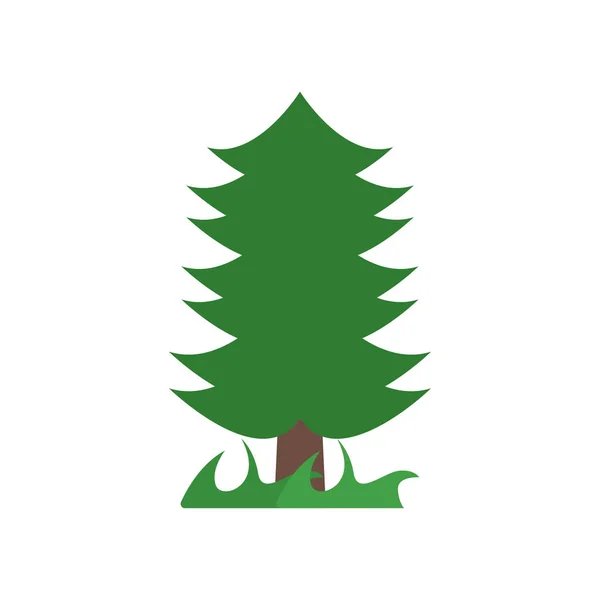 Ícone de árvore vetor sinal e símbolo isolado no fundo branco, T —  Vetores de Stock