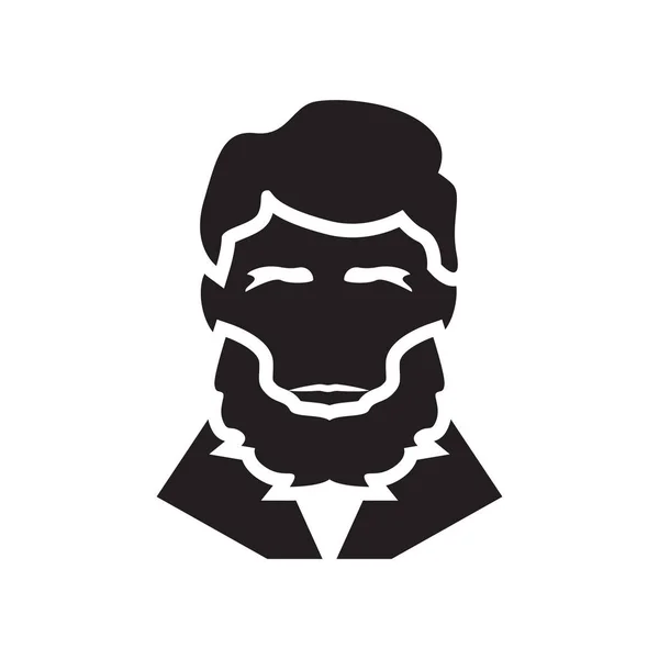 Lincoln ikona wektor znak i symbol na białym tle — Wektor stockowy