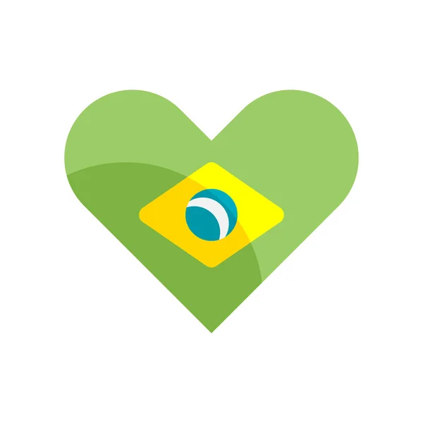 Brasilianisches Symbol Vektor-Zeichen und Symbol isoliert auf weißem Hintergrund, — Stockvektor
