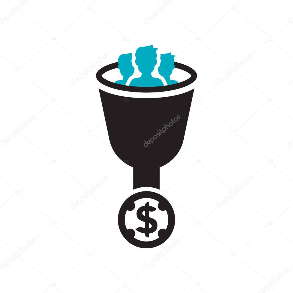 Lead Conversion icon vector isolated on white background for your web and mobile app design, Lead Conversion logo concept