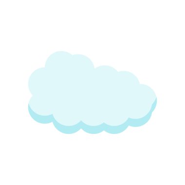 Cloude simge vektör işareti ve beyaz arka plan üzerinde cloude logo kavramı izole sembolü