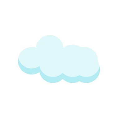 Cloude simge vektör işareti ve beyaz arka plan üzerinde cloude logo kavramı izole sembolü