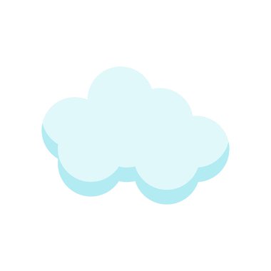 Cloude simge vektör işareti ve beyaz arka plan üzerinde cloude logo kavramı izole sembolü