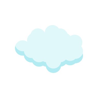 Cloude simge vektör işareti ve beyaz arka plan üzerinde cloude logo kavramı izole sembolü