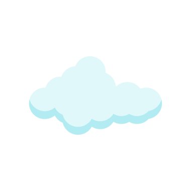 Cloude simge vektör işareti ve beyaz arka plan üzerinde cloude logo kavramı izole sembolü