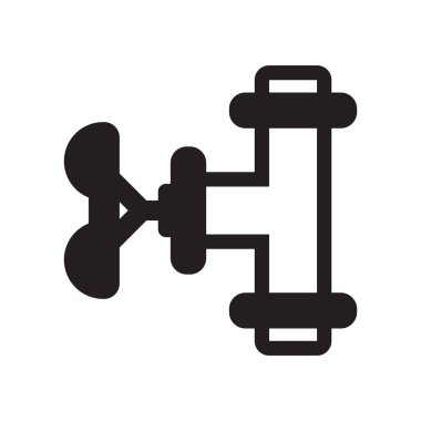 Simge vektör işareti ve beyaz arka plan üzerinde izole sembolü borular, 