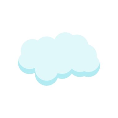 Cloude simge vektör işareti ve beyaz arka plan üzerinde cloude logo kavramı izole sembolü