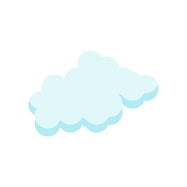 Cloude simge vektör işareti ve beyaz arka plan üzerinde cloude logo kavramı izole sembolü