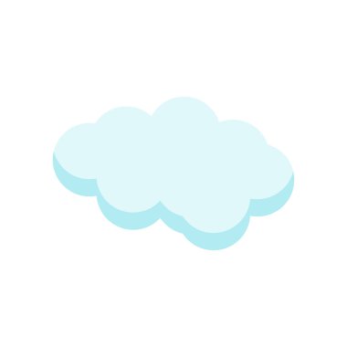 Cloude simge vektör işareti ve beyaz arka plan üzerinde cloude logo kavramı izole sembolü