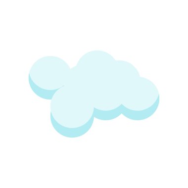 Cloude simge vektör işareti ve beyaz arka plan üzerinde cloude logo kavramı izole sembolü