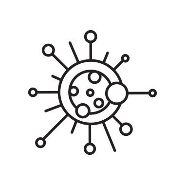 Biyoloji simge vektör işareti ve beyaz arka plan üzerinde izole sembolü