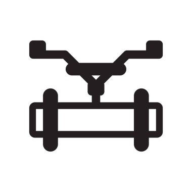 Simge vektör işareti ve beyaz arka plan üzerinde izole sembolü borular, 