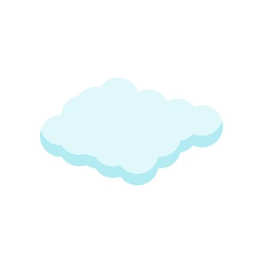 Cloude simge vektör işareti ve beyaz arka plan üzerinde cloude logo kavramı izole sembolü