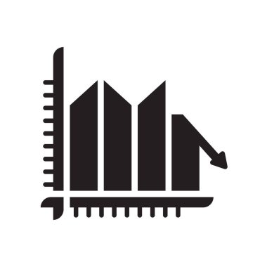 Kaybı simge vektör işareti ve beyaz arka plan üzerinde L izole sembolü