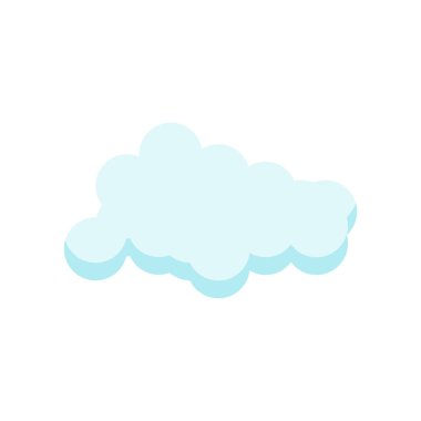 Cloude simge vektör işareti ve beyaz arka plan üzerinde cloude logo kavramı izole sembolü