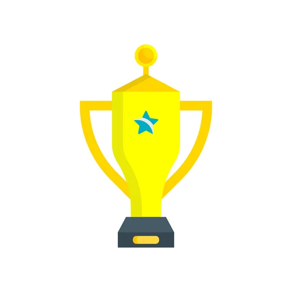 Trofee pictogram vector teken en symbool geïsoleerd op witte achtergrond, — Stockvector