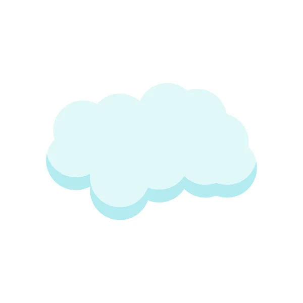 Signe vectoriel d'icône nuageuse et symbole isolé sur fond blanc, concept de logo nuageux — Image vectorielle
