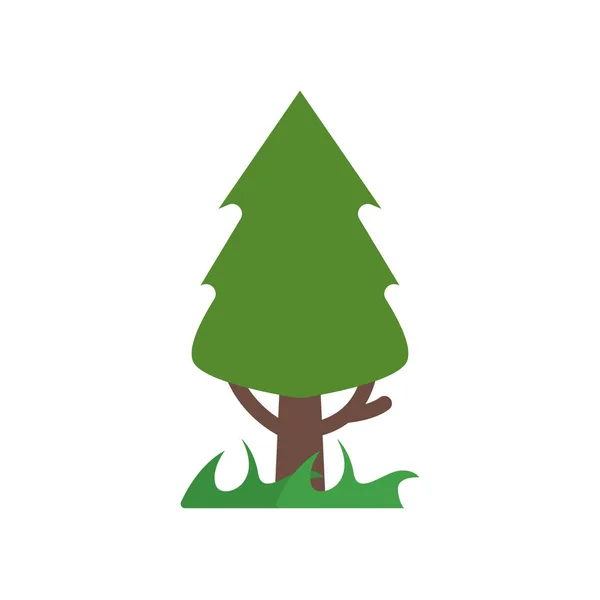 Ícone de árvore vetor sinal e símbolo isolado no fundo branco, T —  Vetores de Stock