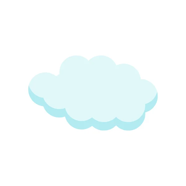 Signe vectoriel d'icône nuageuse et symbole isolé sur fond blanc, concept de logo nuageux — Image vectorielle