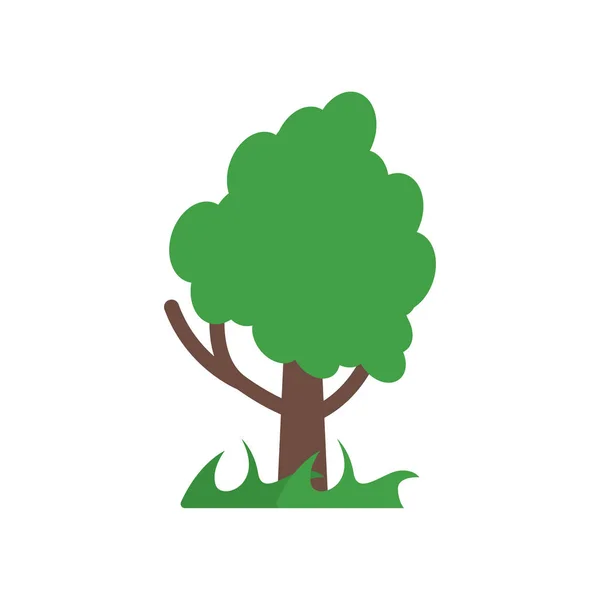 Drzewo ikona wektor znak i symbol na białym tle na białym tle, T — Wektor stockowy