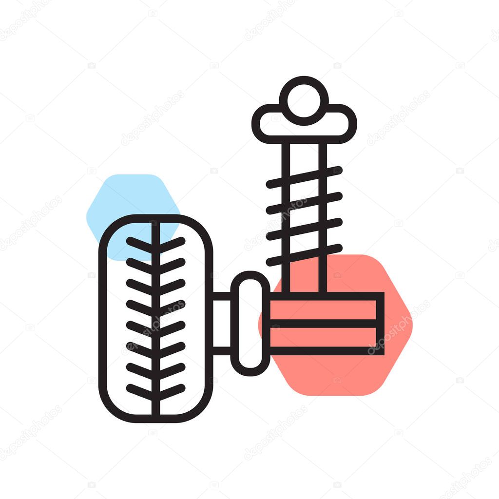 Suspension icon vector isolated on white background for your web and mobile app design, Suspension logo concept