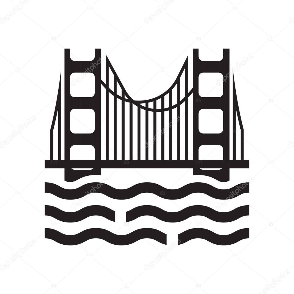 Golden state icon vector isolated on white background for your web and mobile app design, Golden state logo concept