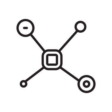 Beyaz arka plan üzerinde bağlantı izole bağlantı simge vektör 