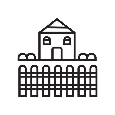 House simge vektör işareti ve beyaz arka plan üzerinde ev logo kavramı izole sembolü