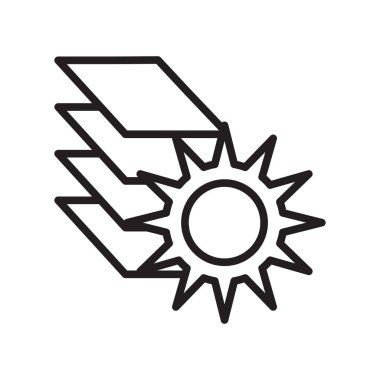 Katman simge vektör işareti ve beyaz arka plan üzerinde izole sembolü, 