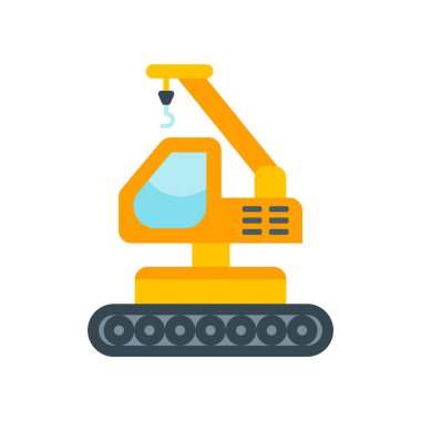 Vinç simge vektör işareti ve beyaz arka plan üzerinde izole sembolü, 