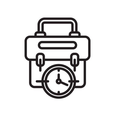 Portföy simge vektör işareti ve beyaz arka plan üzerinde portföy logo kavramı izole sembolü