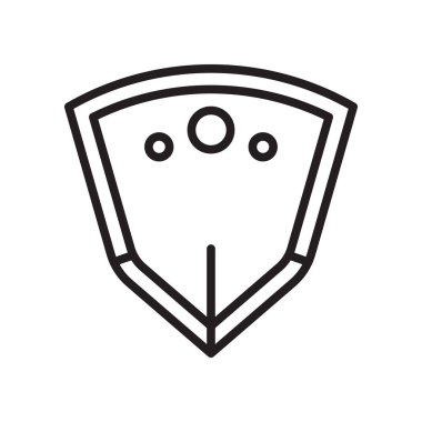 Rozet simge vektör işareti ve beyaz arka plan üzerinde izole sembolü, 