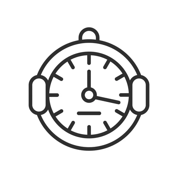 Εγκύκλιος ρολόι εικονίδιο διάνυσμα σημάδι και σύμβολο που απομονώνονται σε λευκό bac — Διανυσματικό Αρχείο