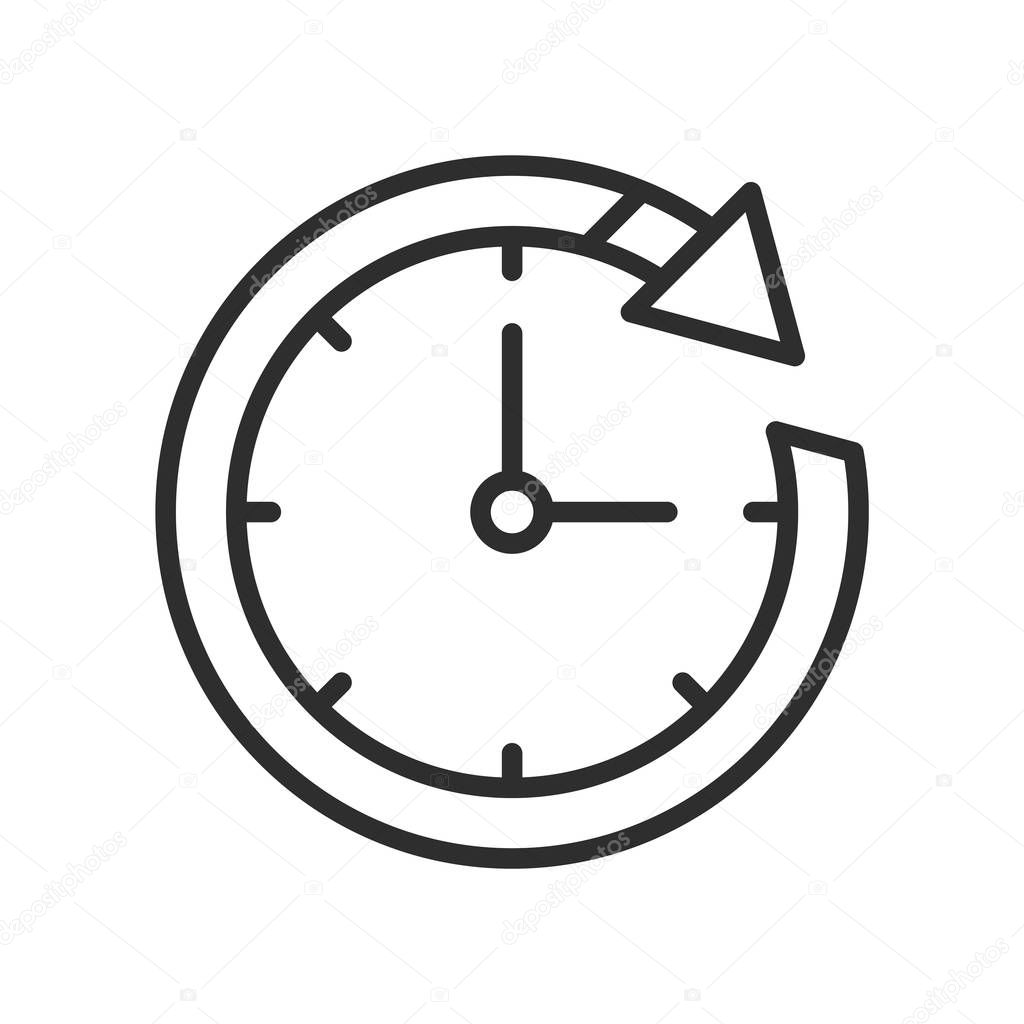 Time Metaphor icon vector isolated on white background for your web and mobile app design, Time Metaphor logo concept