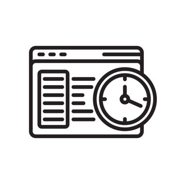 Tarayıcı simge vektör işareti ve beyaz arka plan üzerinde tarayıcı logo kavramı izole sembolü