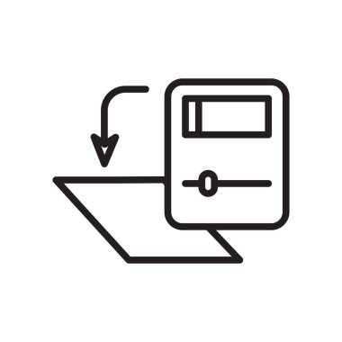 Katman simge vektör işareti ve beyaz arka plan üzerinde izole sembolü, 