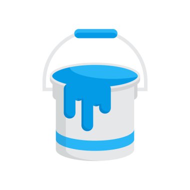 Kova simge vektör işareti ve beyaz arka plan üzerinde izole sembolü,