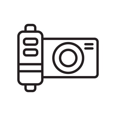 Beyaz arka plan üzerinde fotoğraf izole fotoğraf simge vektör 