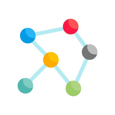 Ağ simge vektör işareti ve üzerinde beyaz backgro izole sembolü