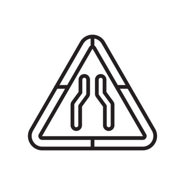 Yol simge vektör işaret ve beyaz arka plan üzerinde yol logo konsepti izole sembolü