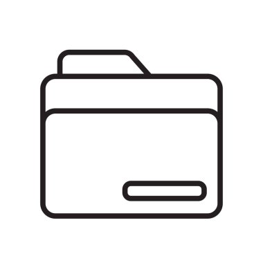 Klasör simge vektör işareti ve beyaz arka plan üzerinde izole sembolü,