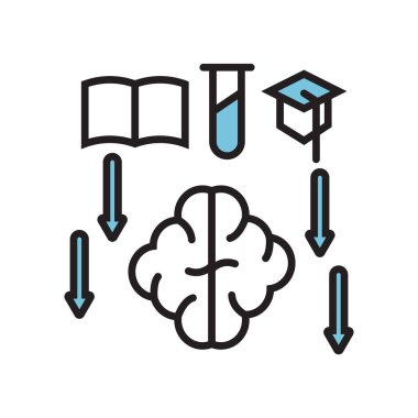 Bilgi simge vektör işareti ve beyaz arka plan üzerinde bilgi logo kavramı izole sembolü