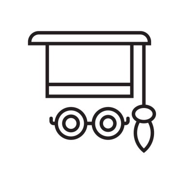 Kolej simge vektör işareti ve beyaz arka plan üzerinde kolej logo kavramı izole sembolü